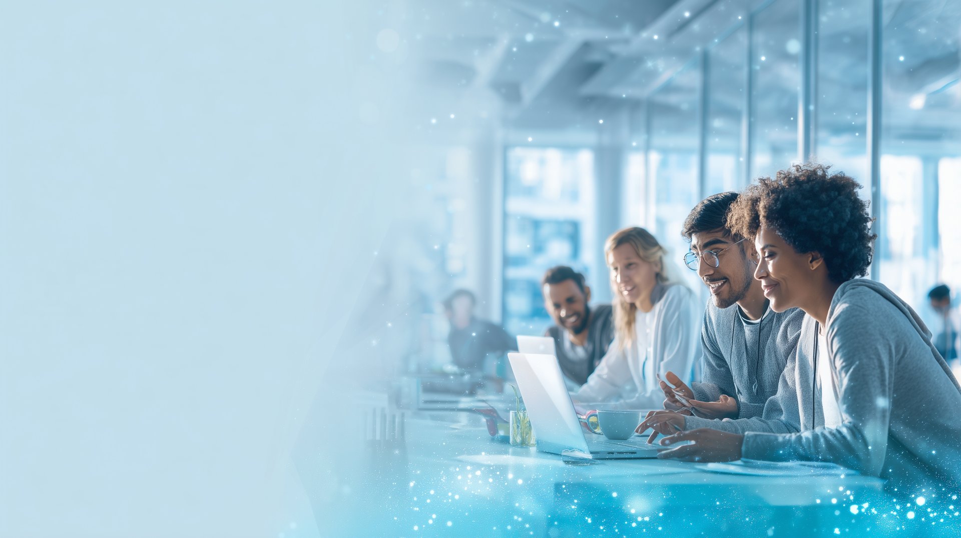 Small team of scientists collaborating in modern biotech workspace — Zermatt careers